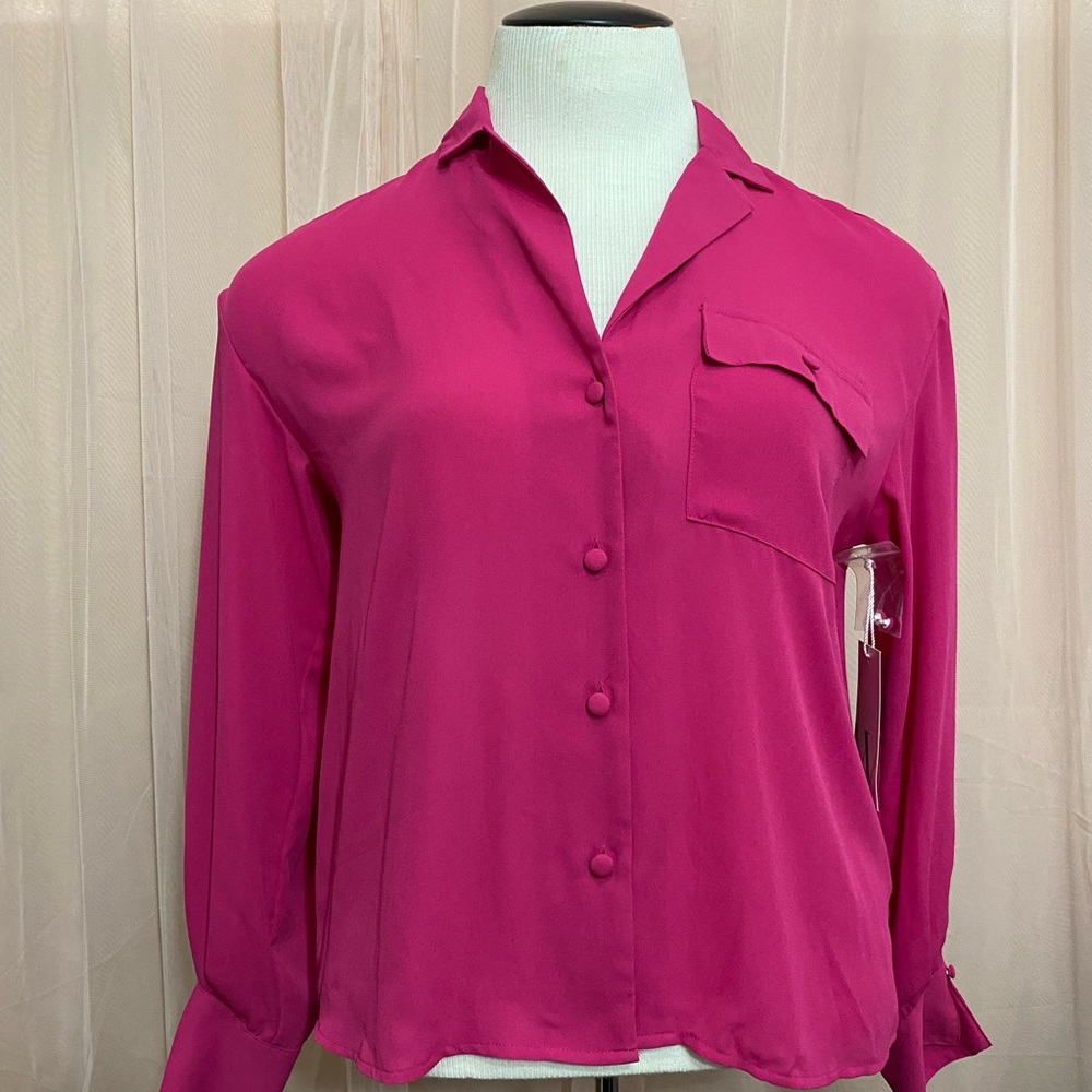 BRAND NEW Hot Pink Blouse
